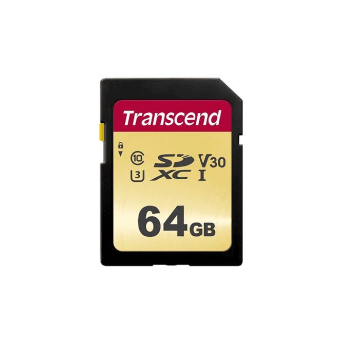 Transcend SDC500S 64GB UHS-I U3 SD card SDXC/SDHC 500S