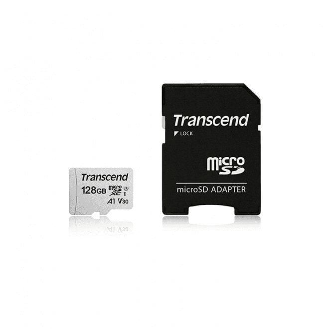 Transcend 128GB USD300S-A UHS-I U3A1 MicroSD Card With Adapter
