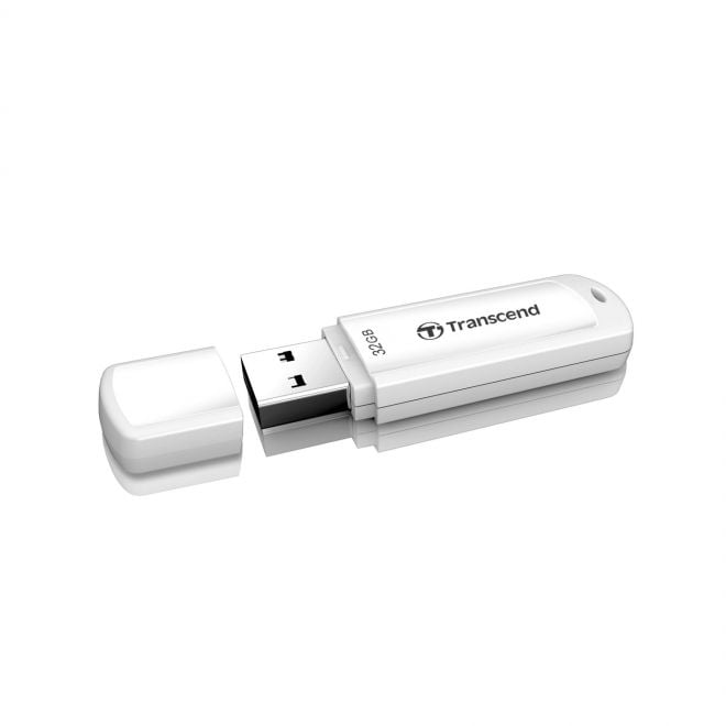 Transcend 32GB JetFlash 730 USB 3.2 Gen 1 Pen Drive White