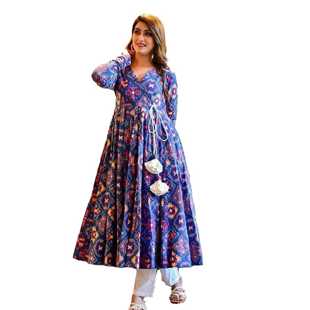 New Exclusive designed Gown 1piece long kurti different koti Gown dress long kurti For Stylish Women / Girls